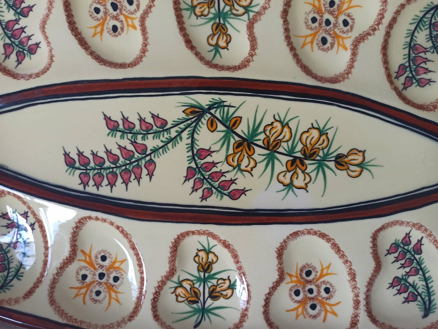 Oyster platter and 6 plates