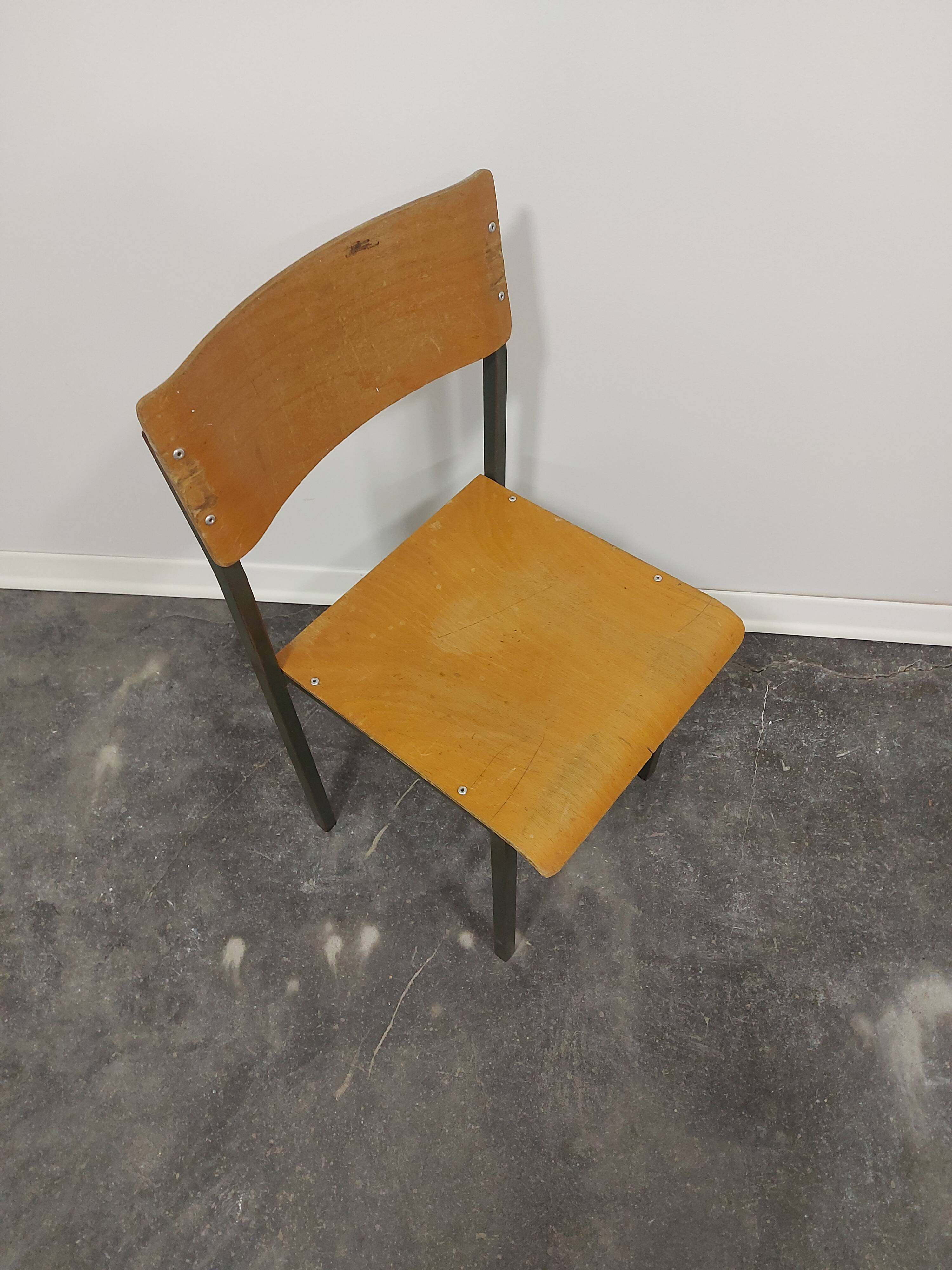 Chair, 1970s, Metal Green Frame