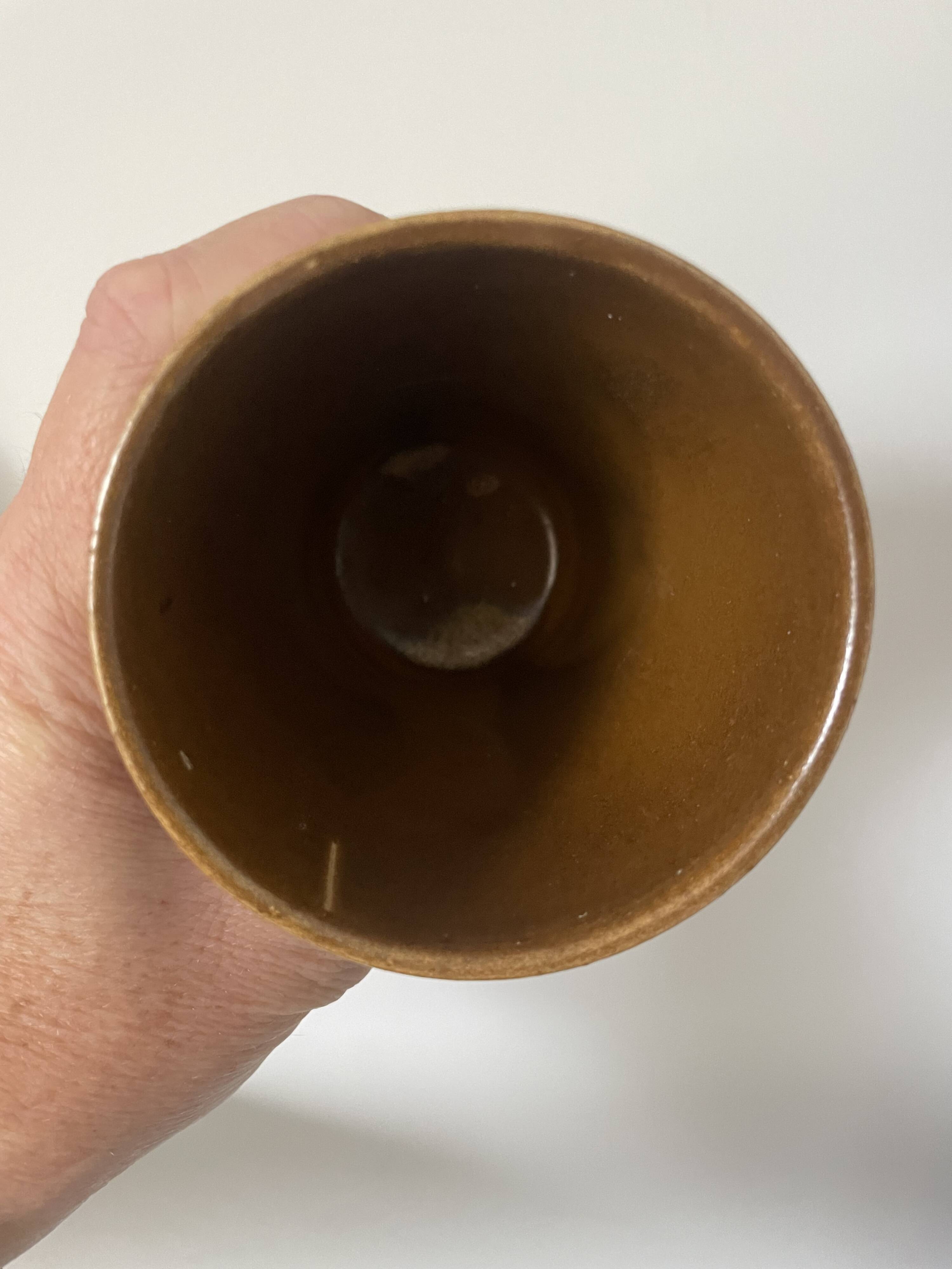 3 Digoin stoneware mugs