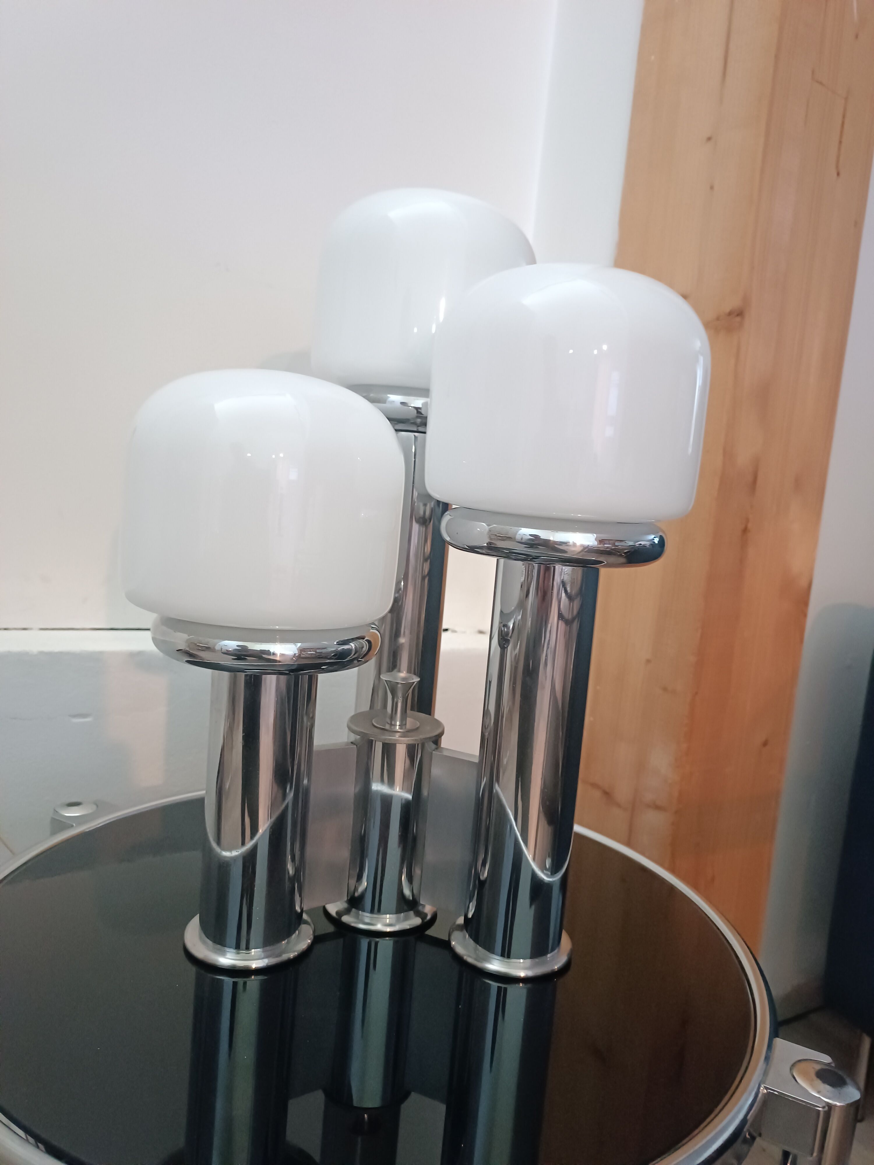 Lampe 3 tours verre de Murano 1970s