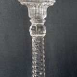 Glass candle holder