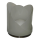Large vintage white glass lamp model LT300 by Carlo Nason for Mazzega.