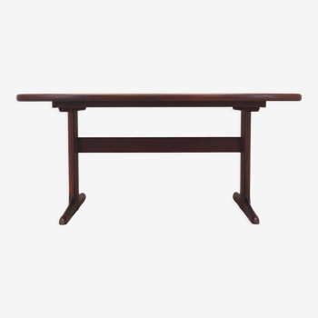 Table en acajou, design danois, années 90, fabricant Skovby