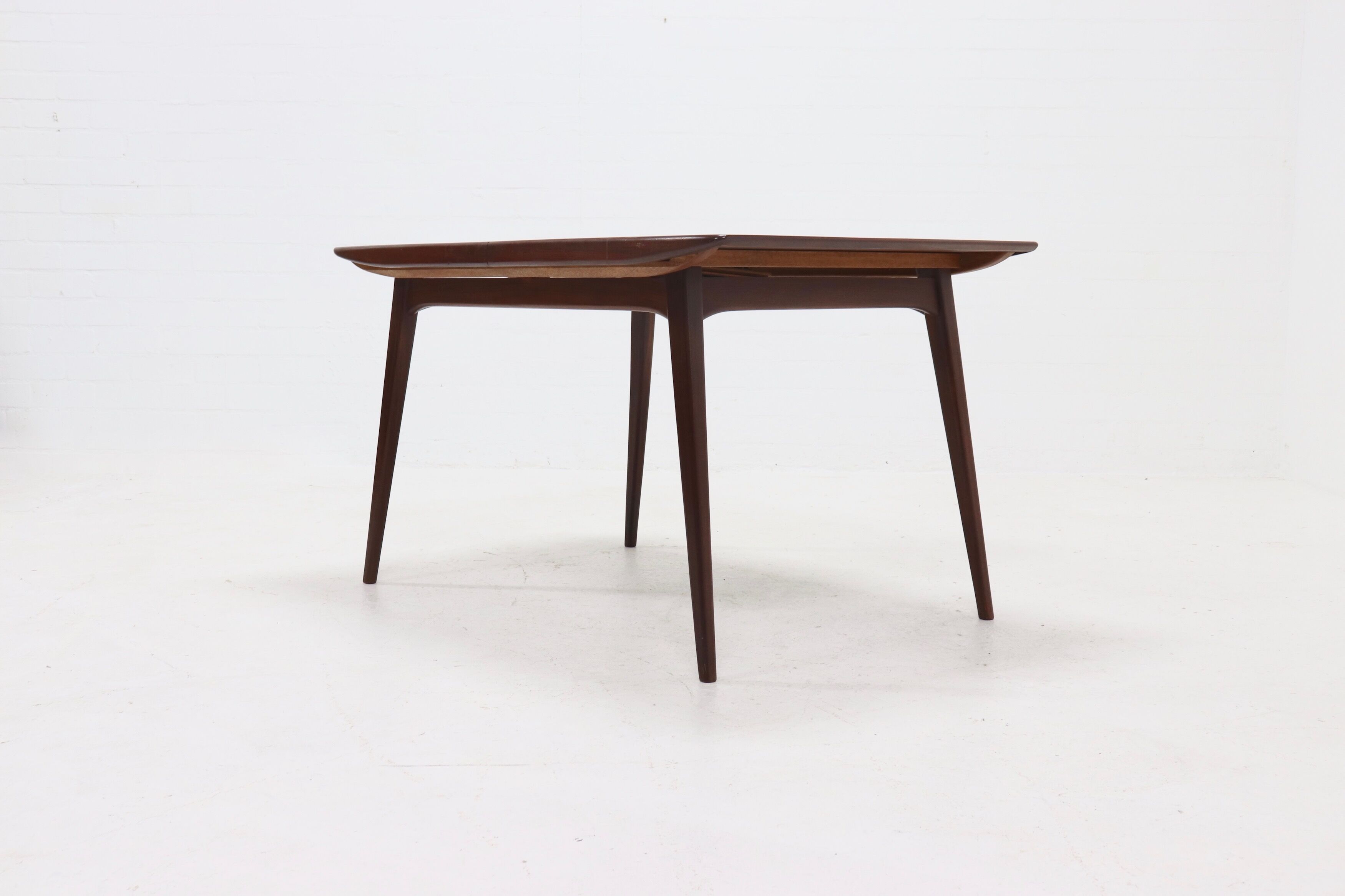 Extendable Teak Dining Table By Louis van Teeffelen for WeBe 1950's