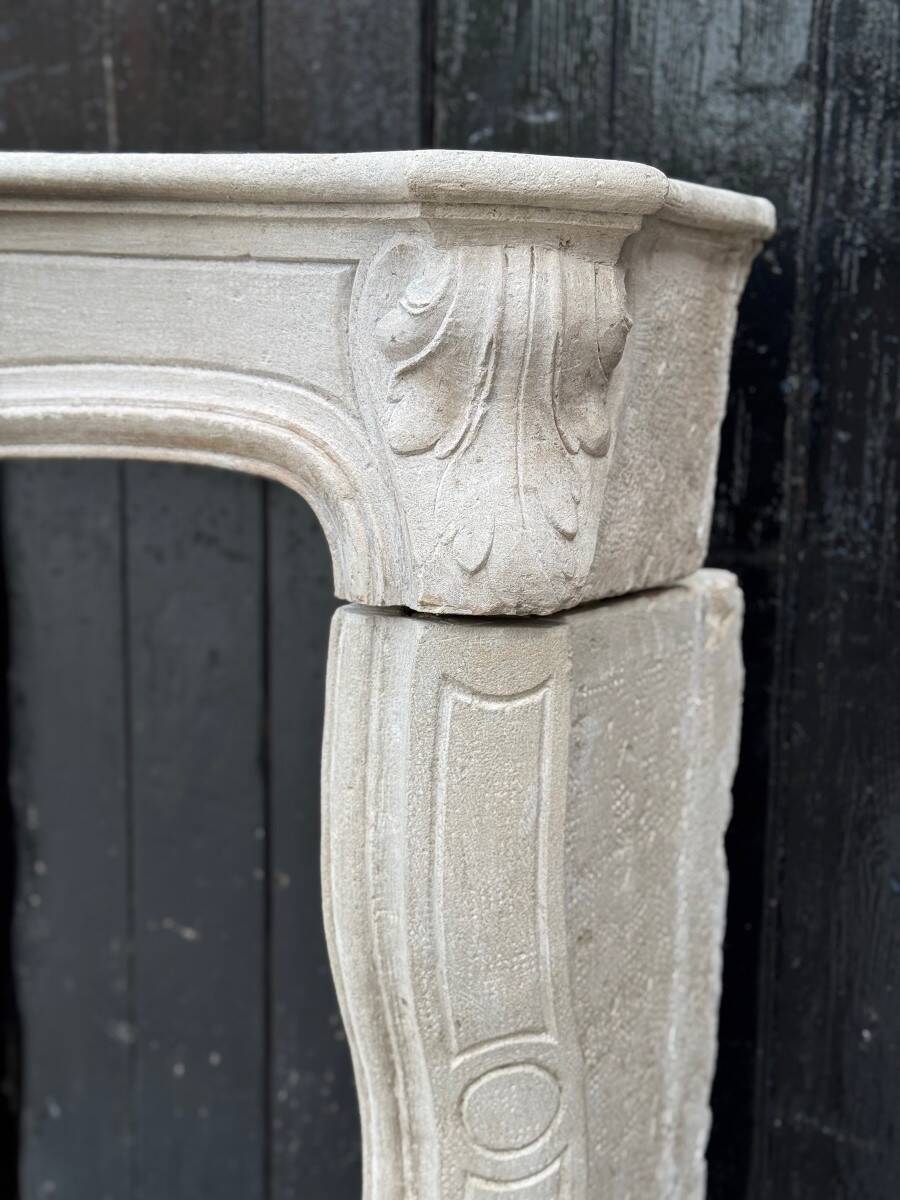 Regency style fireplace in loamy stone circa 1880