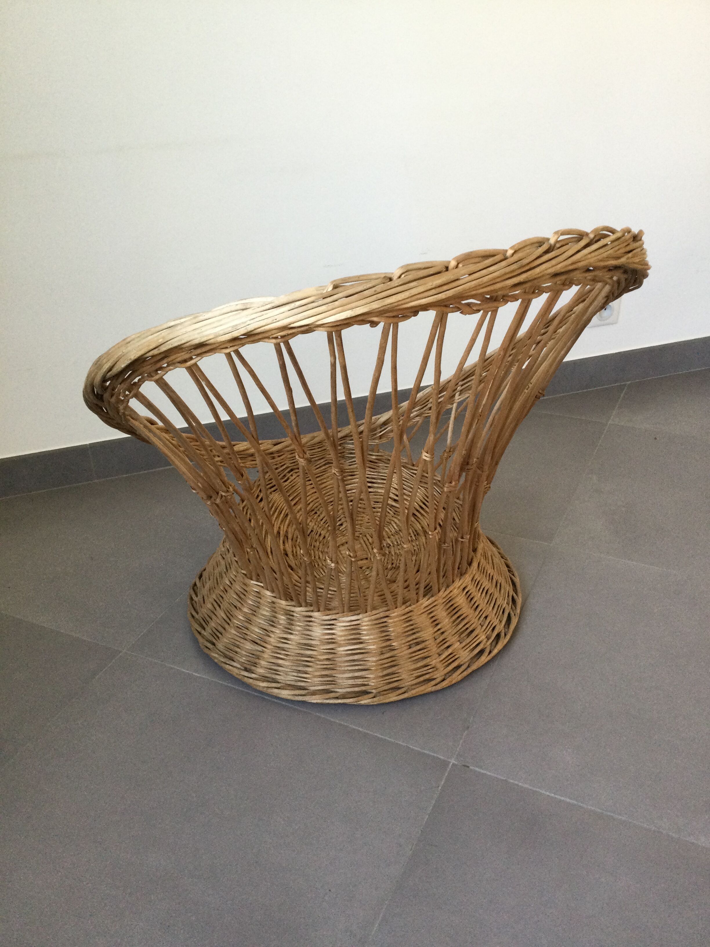Rattan armchair