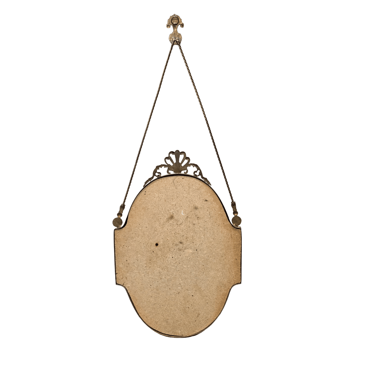 Italian Vintage Brass Mirror, 1950s