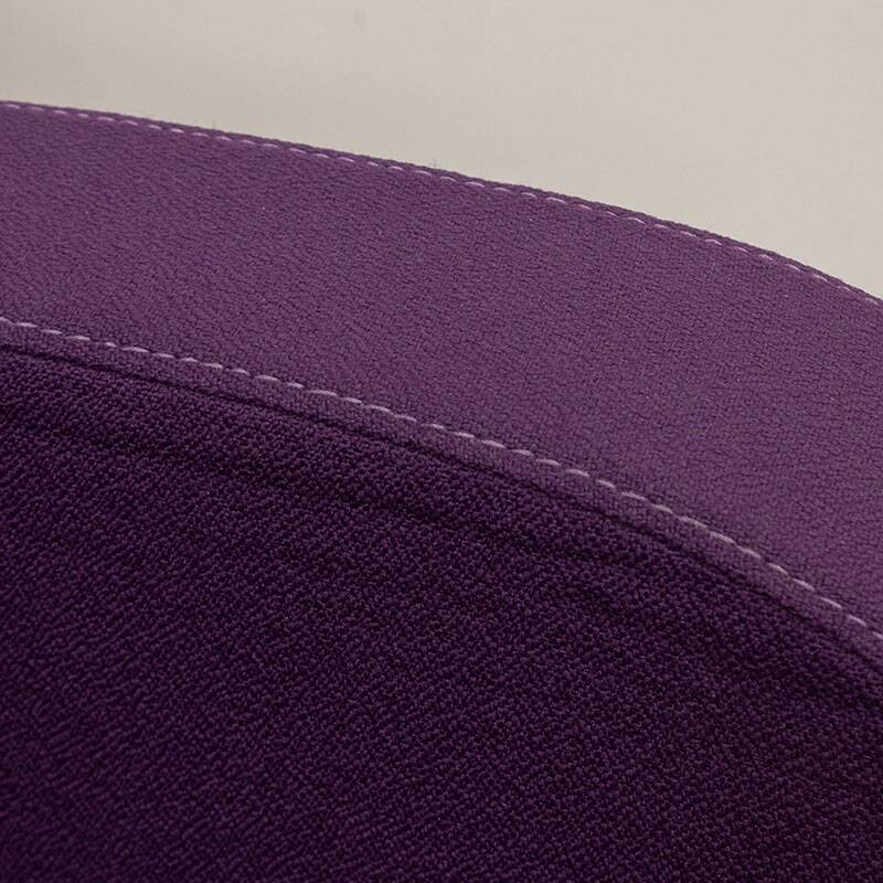 Victoria armchair from Leyform in purple fabric.
