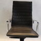 Fauteuil bureau de direction en cuir et chrome édition Luxy