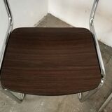 Pair of cantilever chairs from the 80s bauhaus style