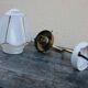 Wall light opaline and brass lantern