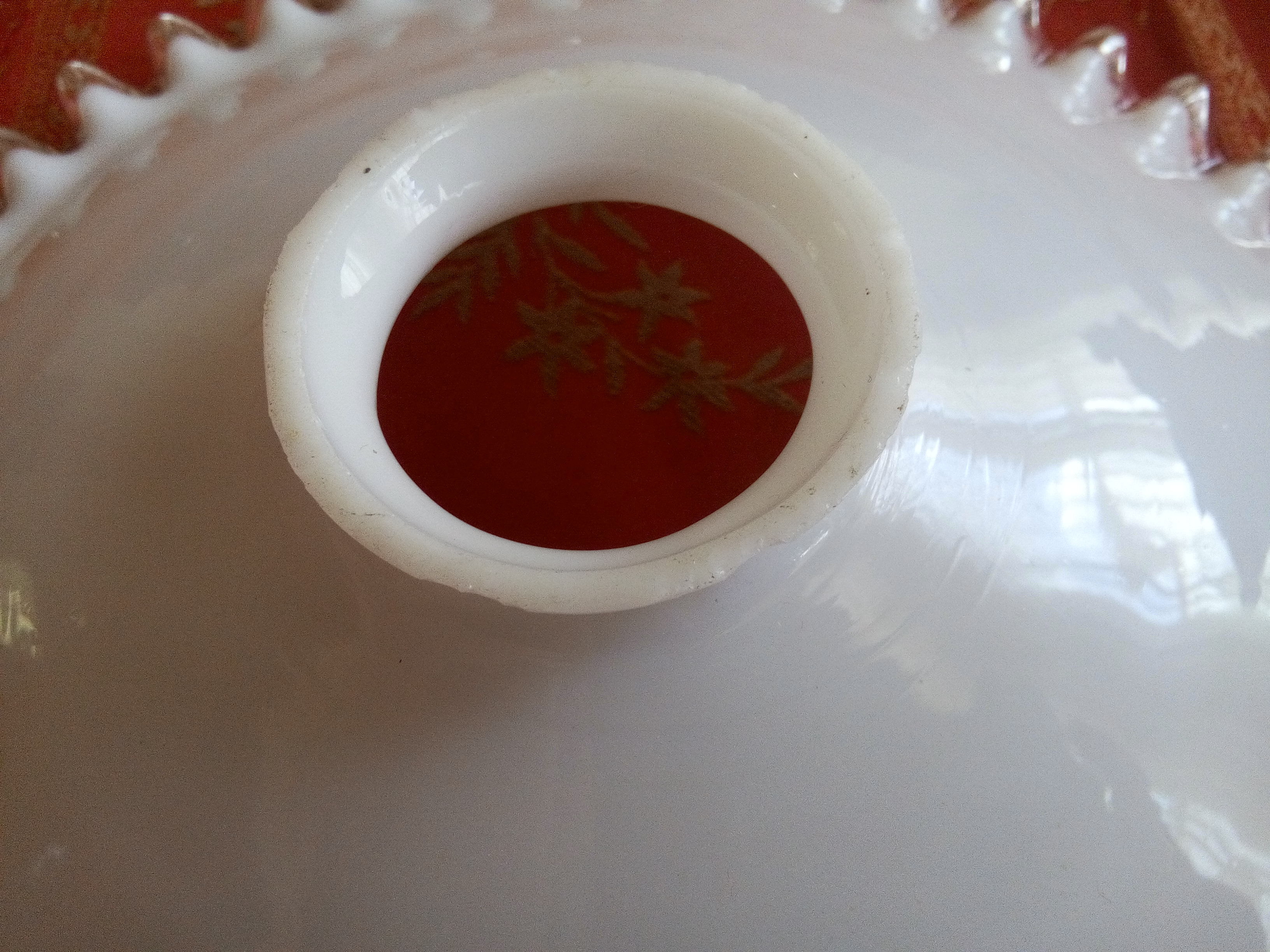 Opaline glass lampshade