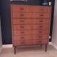 Chest with drawers and Scandinavian teak felling