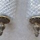Pair applied glass and bronze