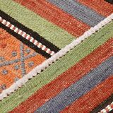 Tapis Kilim Vintage tissé à la main 6x8, 177x242Cm