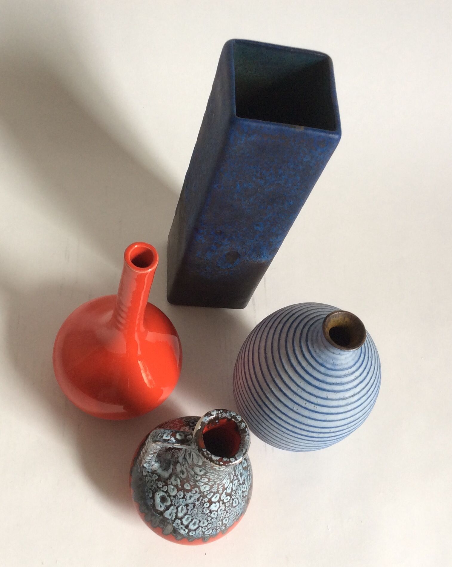 Set of ceramic vases 60s