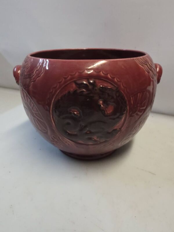 Cache pot Barbotine art déco Orchies