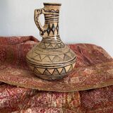 Berber vase painted terracotta