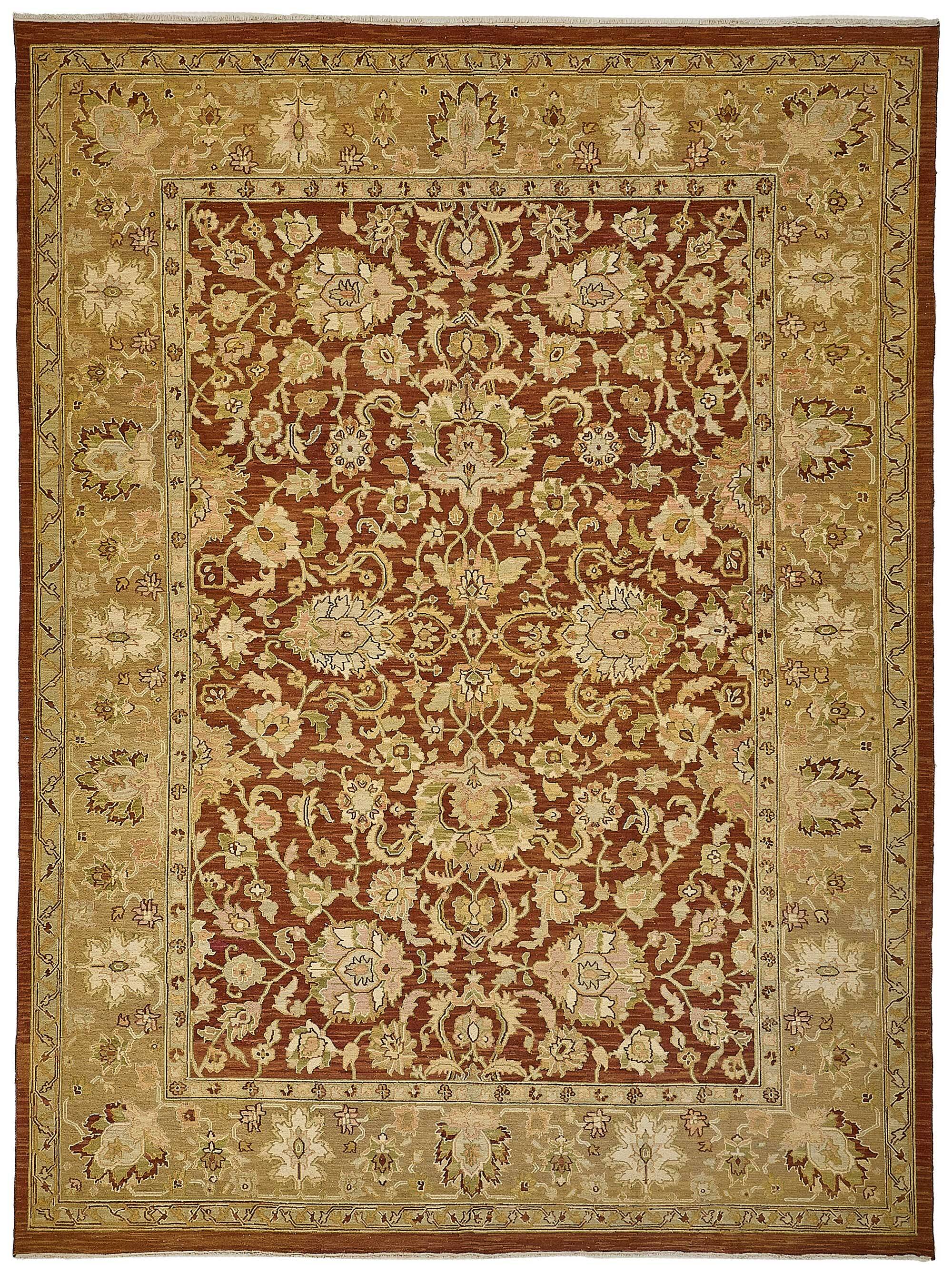 Turkish Handknotted Wool Oushak Rug 263 cm x 350 cm