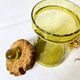 Bubble glass jar with lid, Biot glassware