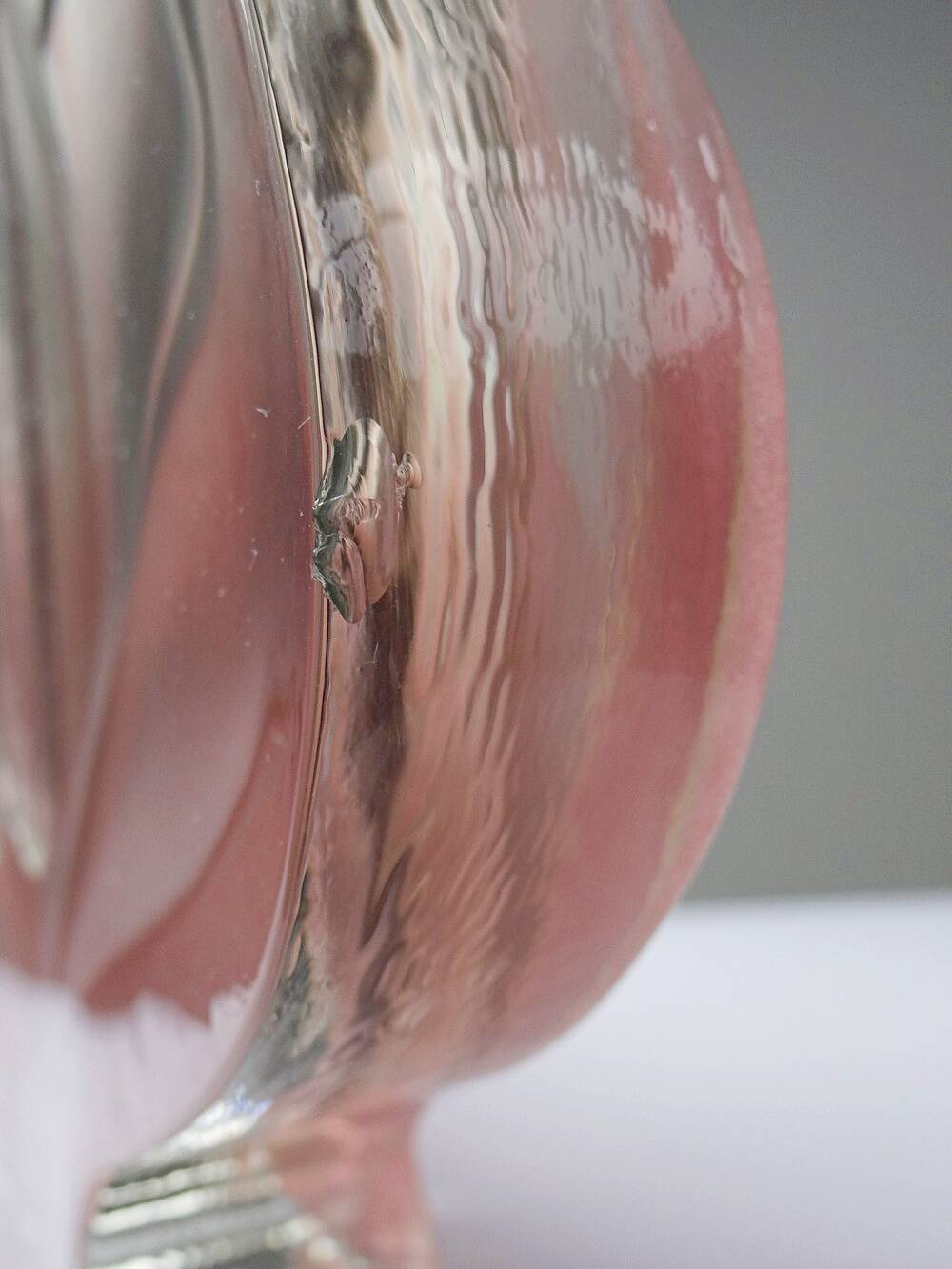 Vase soliflore lotus Walther Glas vintage Allemagne années 70