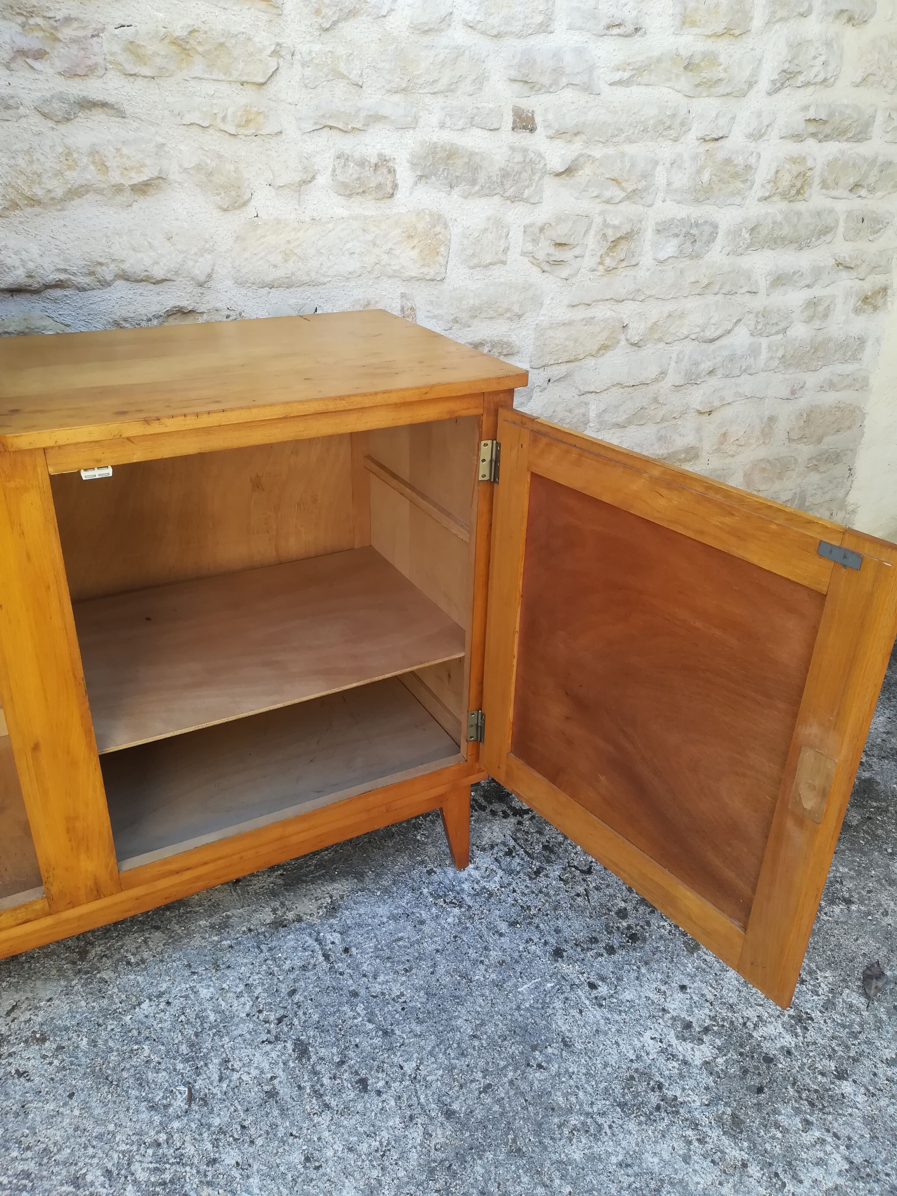 Vintage asymmetrical cabinet