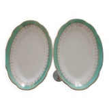 2 small Digoin Sarreguemines plates