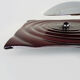 Paul Neuhaus wall lamp in red glass and chrome reflector