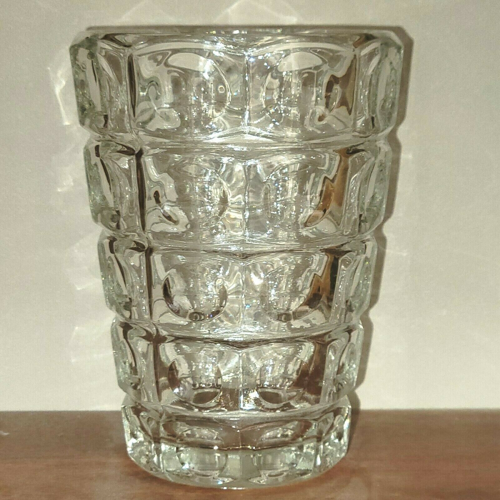 Art Deco crystal vase