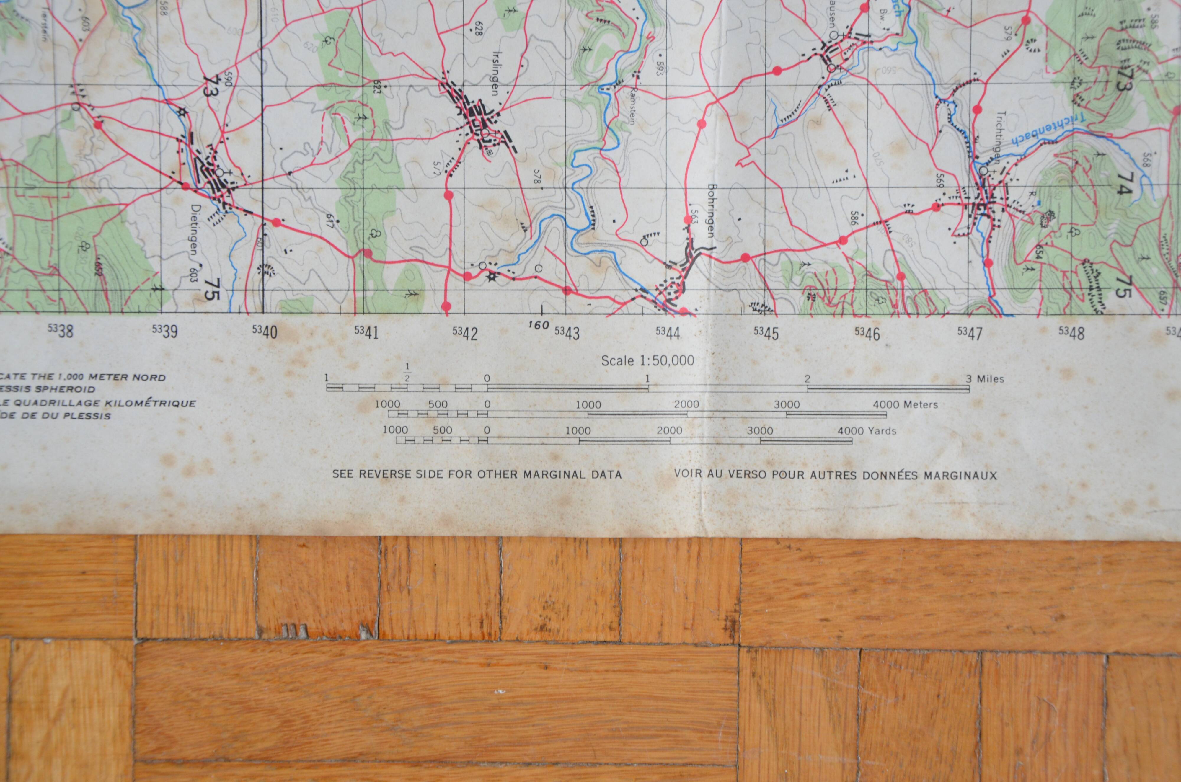 Vintage map of Rotweil Germany