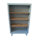 Library year 50 green of gray, 3 modular shelves wood