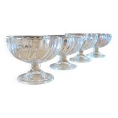 4 coupes à glace en verre transparent  - Luminarc
