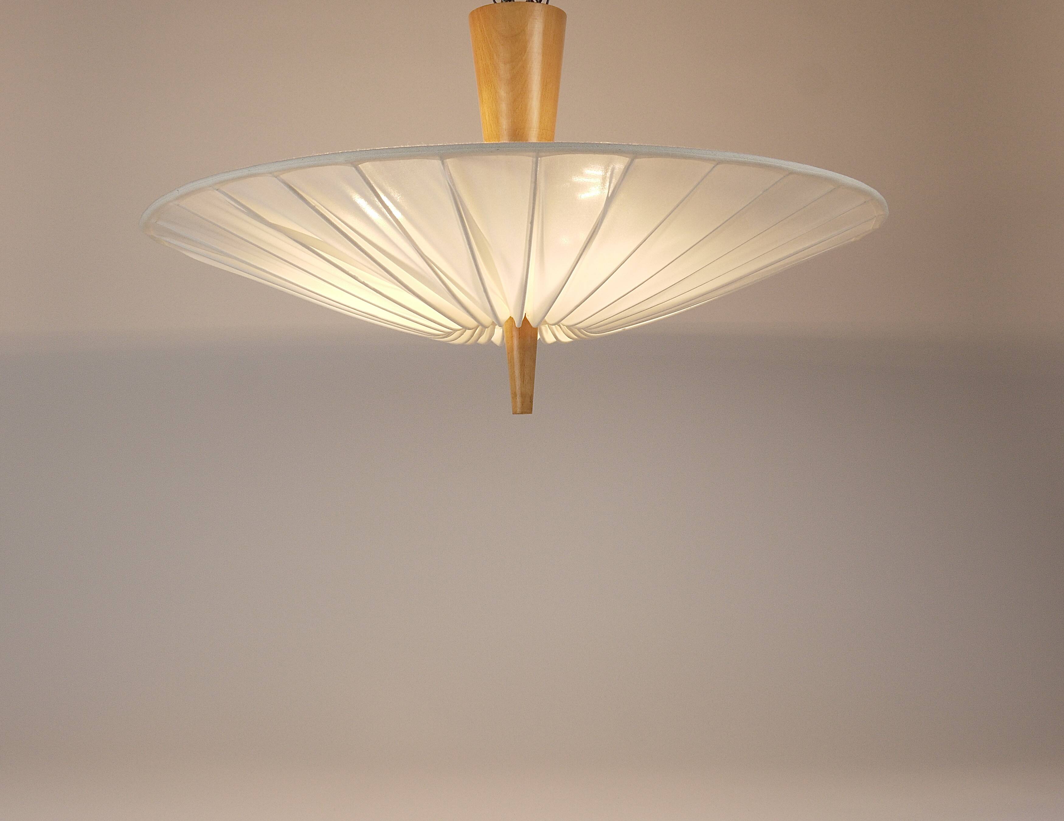 J.T. Kalmar Vienna „Dorn“ Midcentury Ceiling Lamp Flush Mount Uplight, 1950
