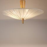 J.T. Kalmar Vienna „Dorn“ Midcentury Ceiling Lamp Flush Mount Uplight, 1950