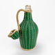 Duo de bouteilles en verre et fils scoubidou