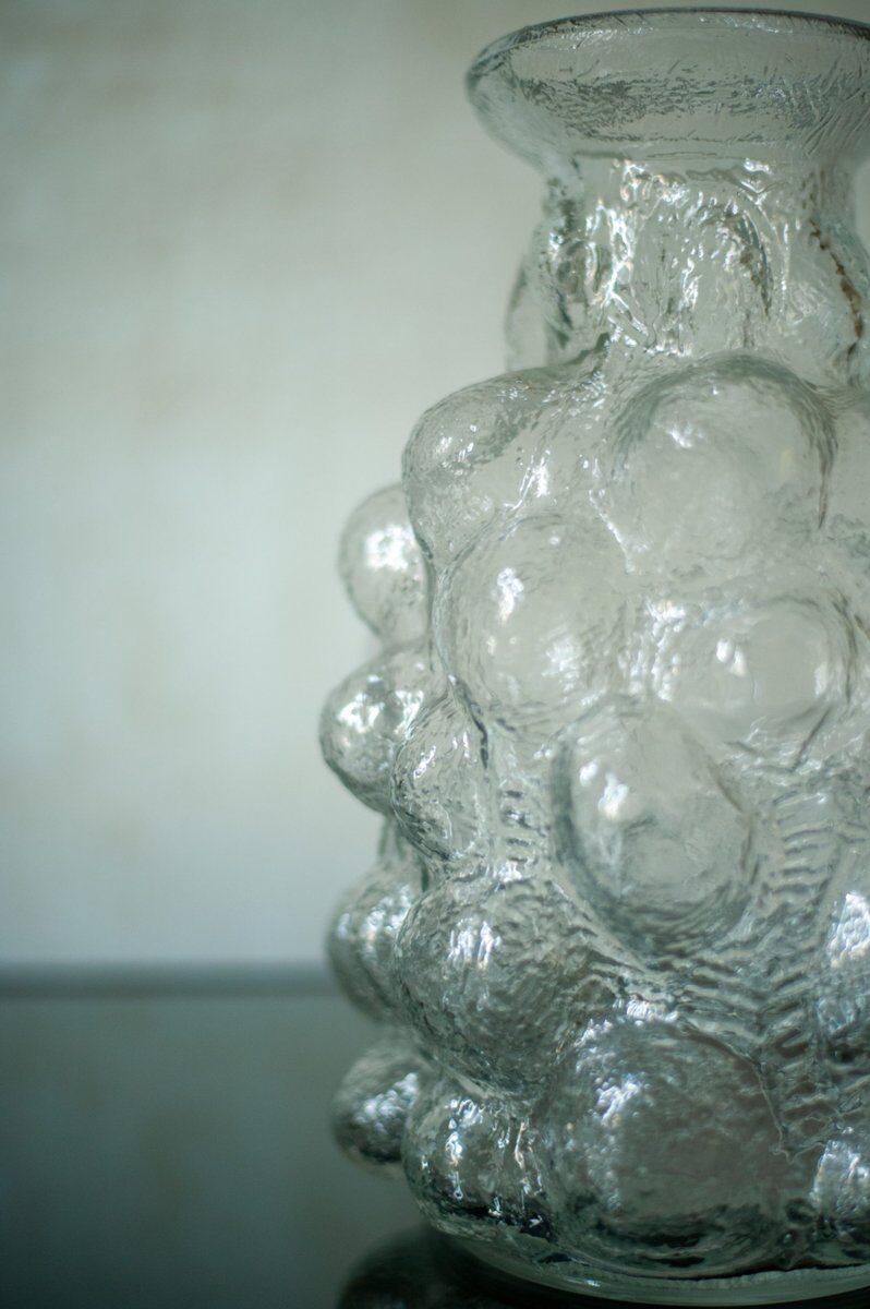 Bubble glass vase by Pavel Pánek, 1970s