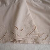 Drap broderie hirondelle, colori  rose"nude"