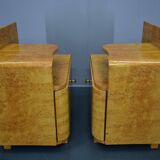 Ensemble de deux tables de chevet Art Déco Tchécoslovaquie, années 1939