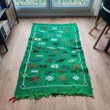 Berber green kilim rug
