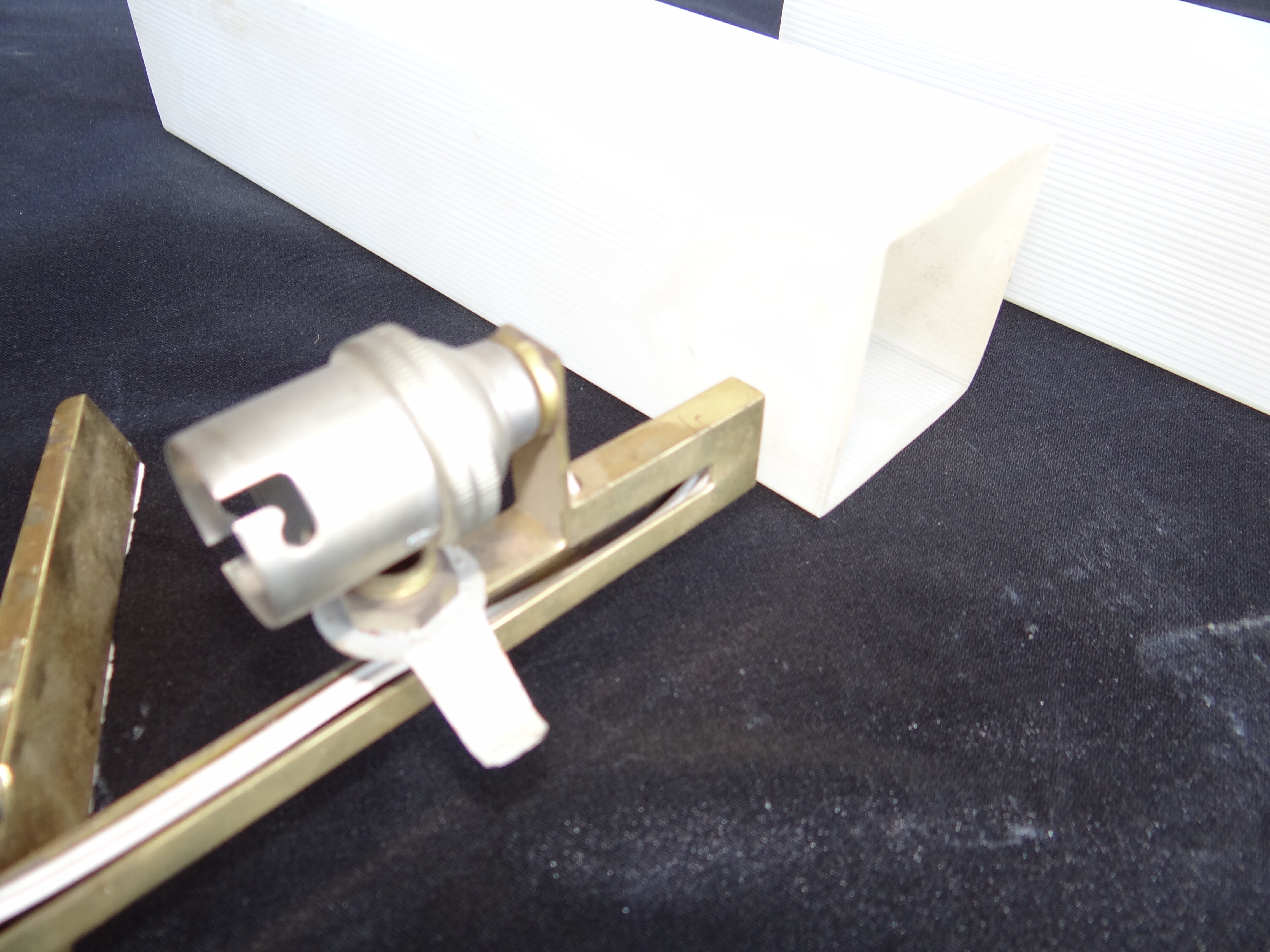 Pair of home wall light Arlus Bronze and opaline