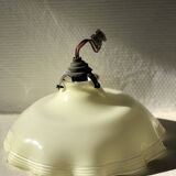Cream-colored opaline light fixture