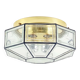 XL Mid-Century Glass Ceiling Light from Limburg, Germany, 1960s/1970s