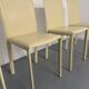 Set of 4 cream leather chairs contemporary design Colico Dress Up