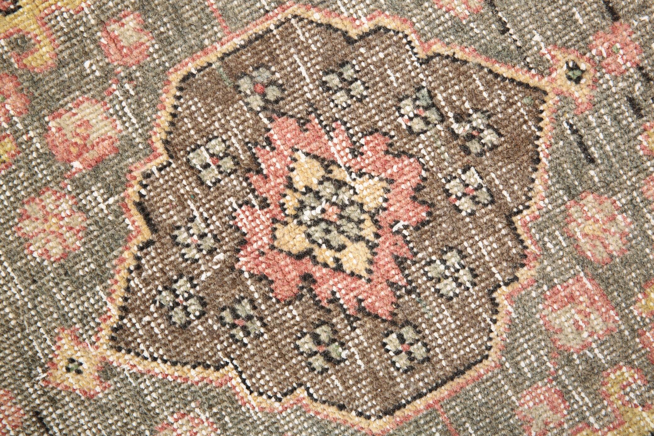 3x12 Soft Pastel Pink Turkish Runner Rug, 85x383Cm SK 5659