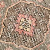 3x12 Soft Pastel Pink Turkish Runner Rug, 85x383Cm SK 5659