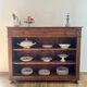 Open oak sideboard in country style, 1930s/50s.
