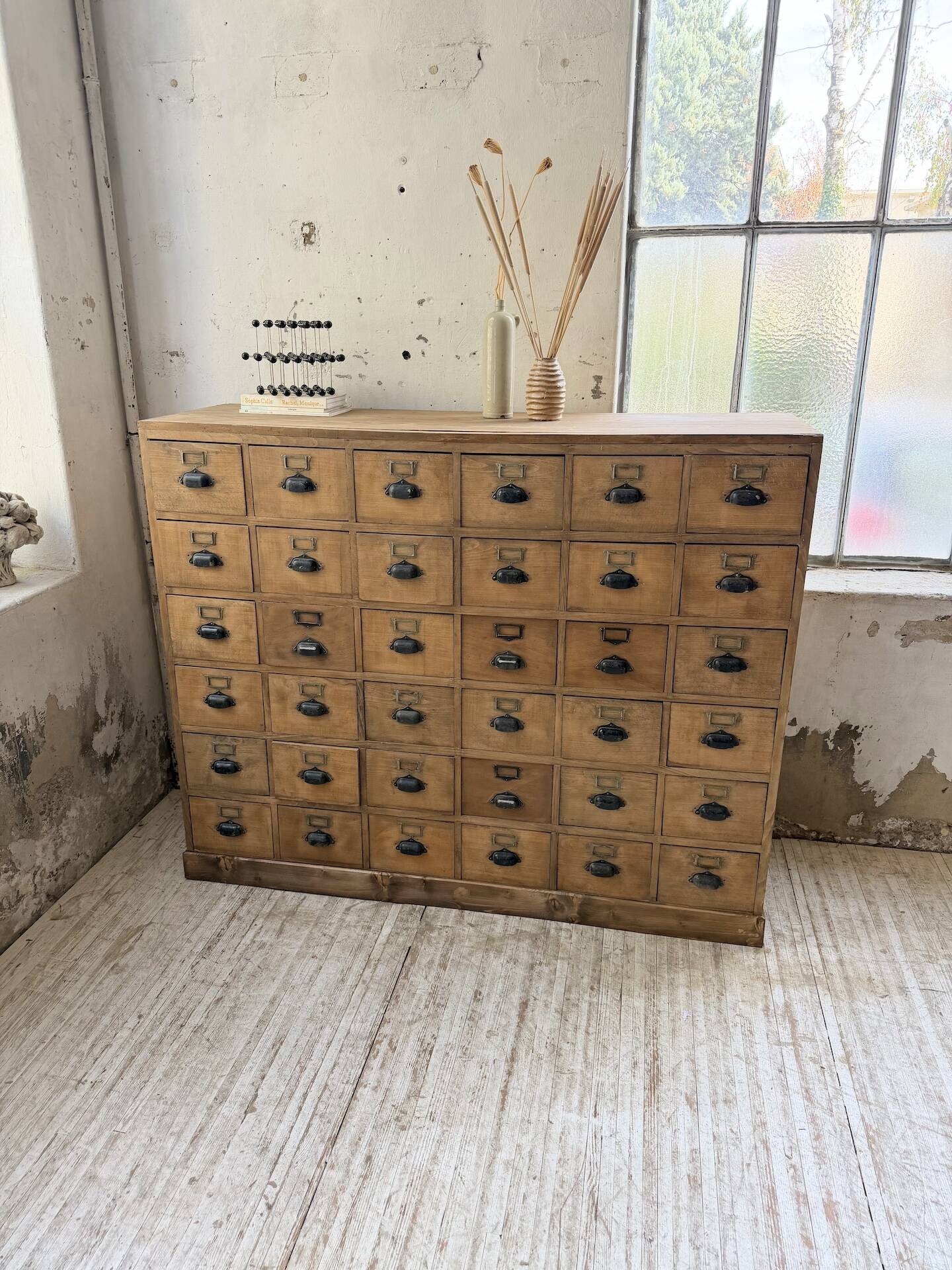 1950s pine workbench XL 160cm