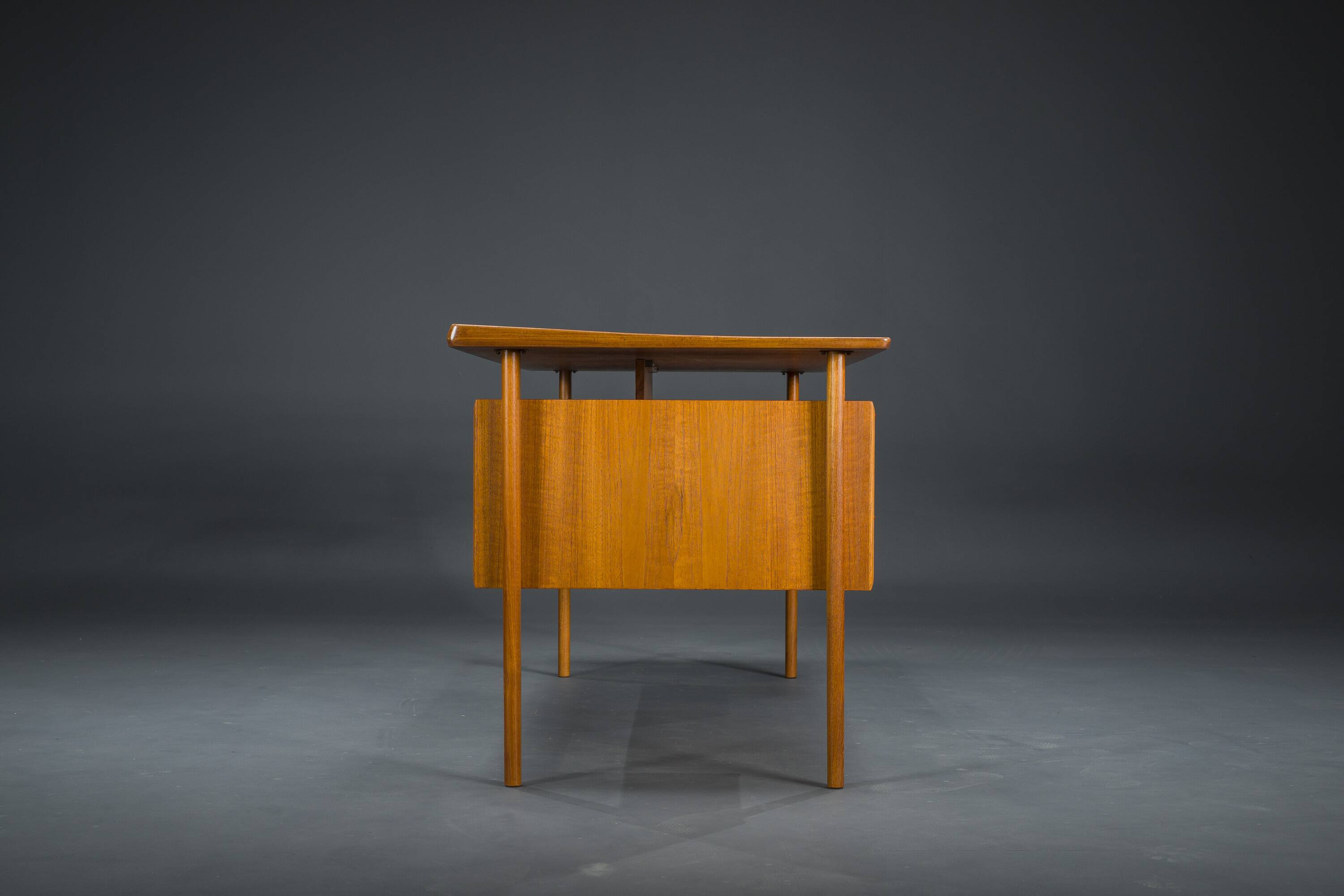 Danish Teak Desk by Peter Lovig Nielsen for Hedensted Mobelfabrik, 1960s