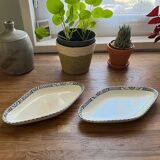 Antique earthenware dishes from Salins - Terre de fer