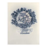 6 English porcelain plates "Windsor" Ridgway 1792 Staffordshire